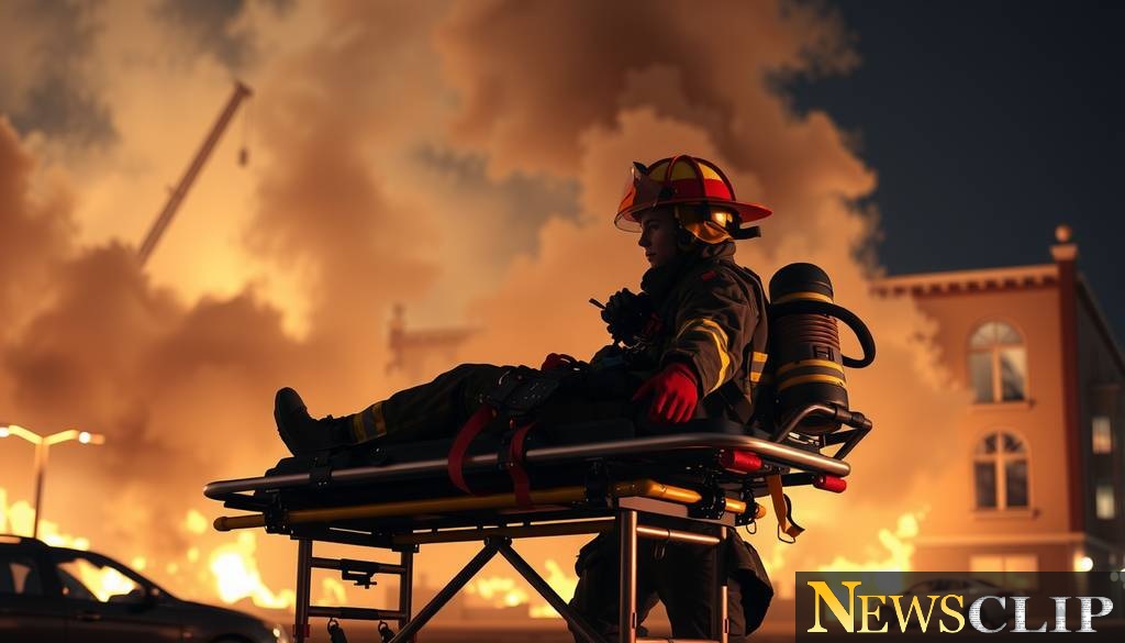 Firefighter Injured in Business Fire on Evansville's North Side
