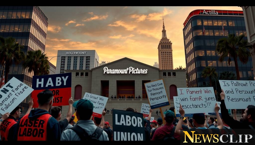 Hollywood Workers Rally Against Paramount-Skydance Merger