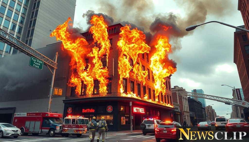 Five-Alarm Fire Devastates Business Hub on Lyell Avenue