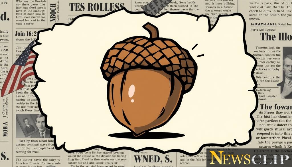 The Acorn: A Symbol of Political Resilience in Modern Editorial Cartoons
