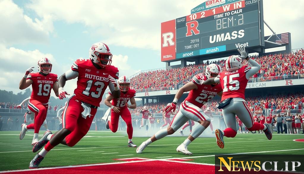 Rutgers Football Opens Strong with Dominant Win Over UMass
