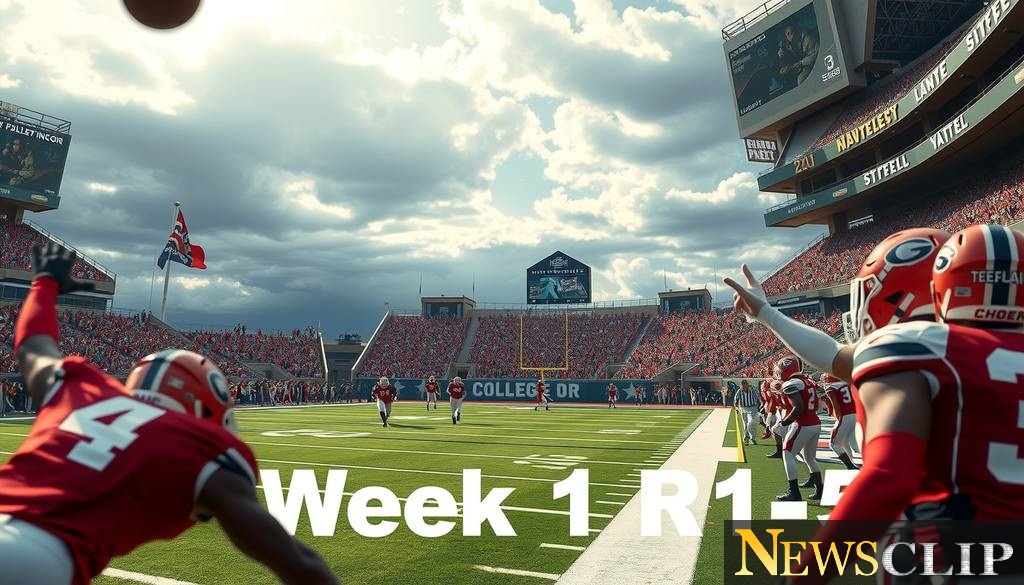 College Football Week 1 Preview: A New Season Begins with Big Matches and High Stakes