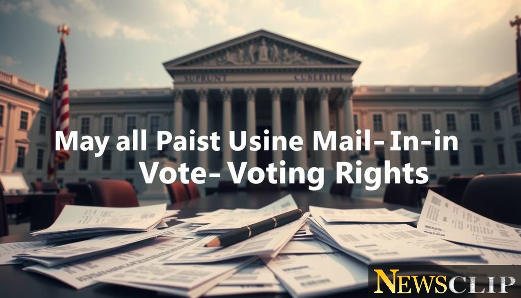 Trump Admin's Supreme Court Gambit: A Final Push to Undermine Mail Voting